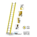 Escalera telescópica de fibra